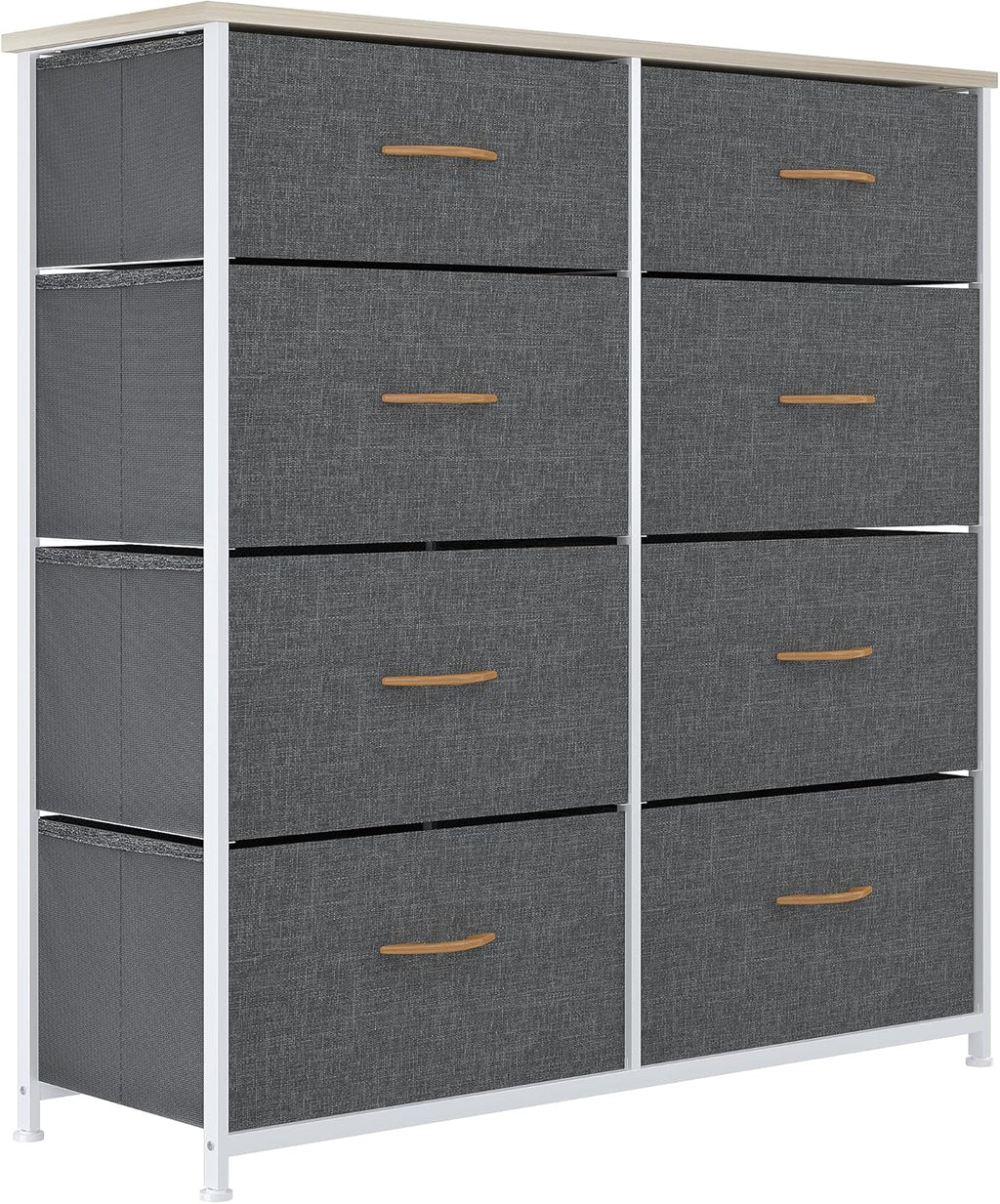 Beige 8 Drawer Fabric Storage Tower Z6516