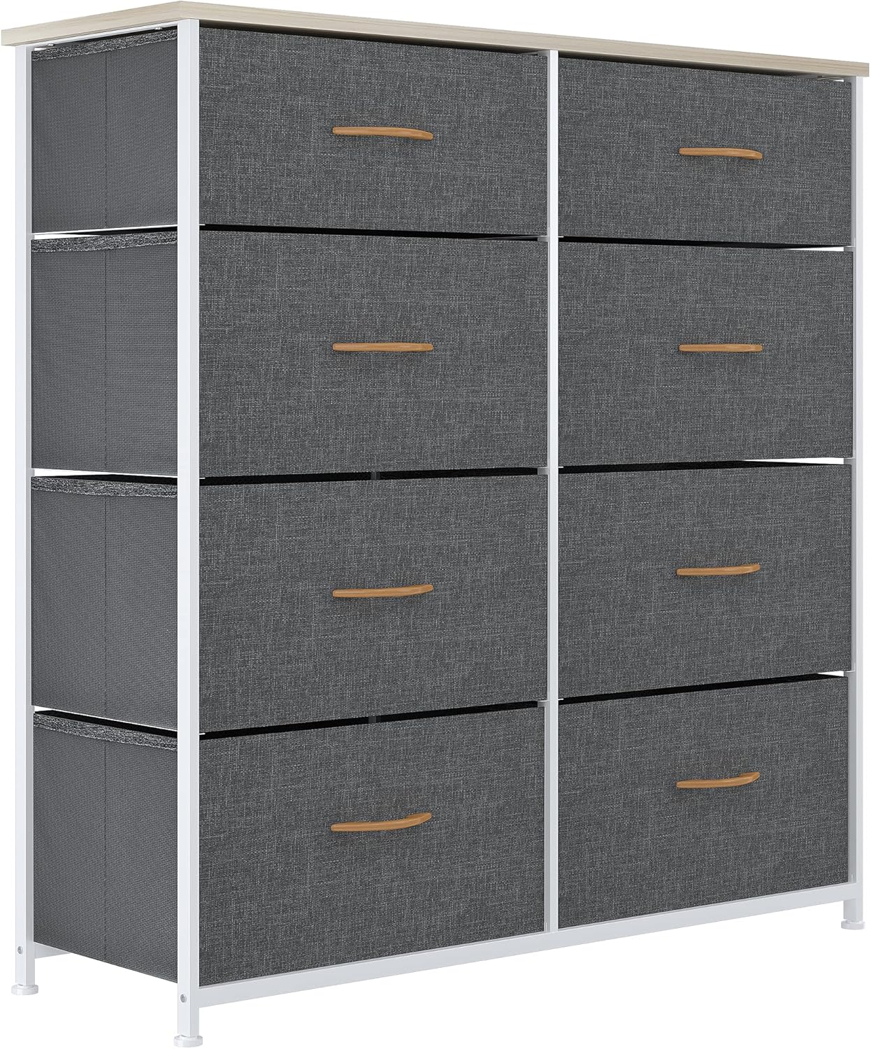 Beige 8 Drawer Fabric Storage Tower Z6516