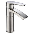 Brushed Nickel Single Hole Bathroom Sink Faucet with Swivel Spout E579115