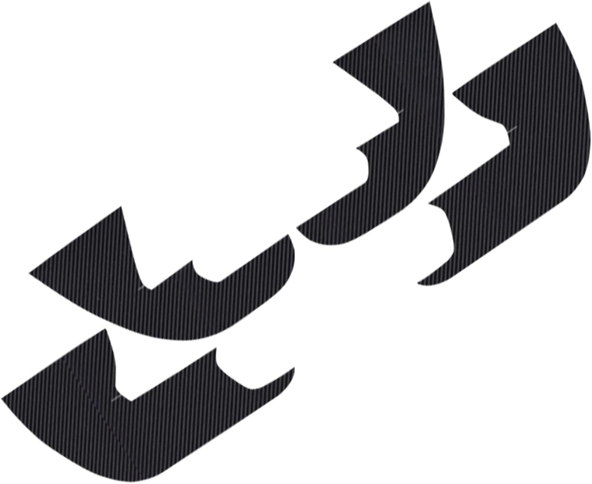 Carbon Fiber Texture Side Door Anti-Kick Threshold Protection Decal Panel G7337