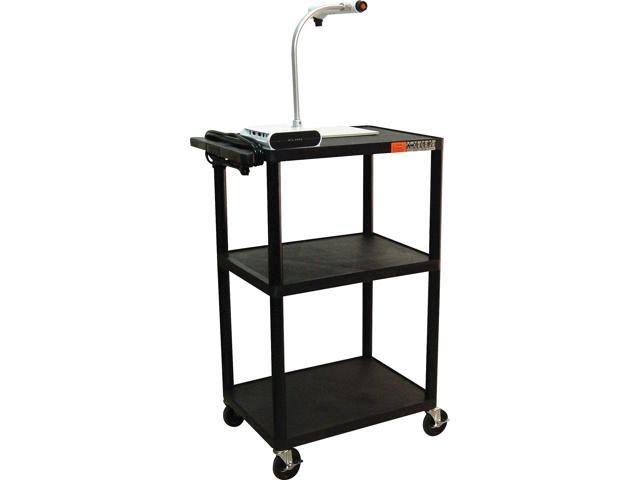 Black Electric Presentation Cart T7638