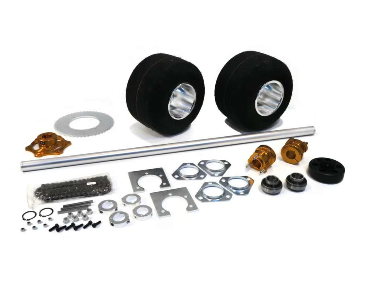 36 Inch Shaft Kit for Drift Trike Bikes with Bearing Hanger & Race Hubs Z10930