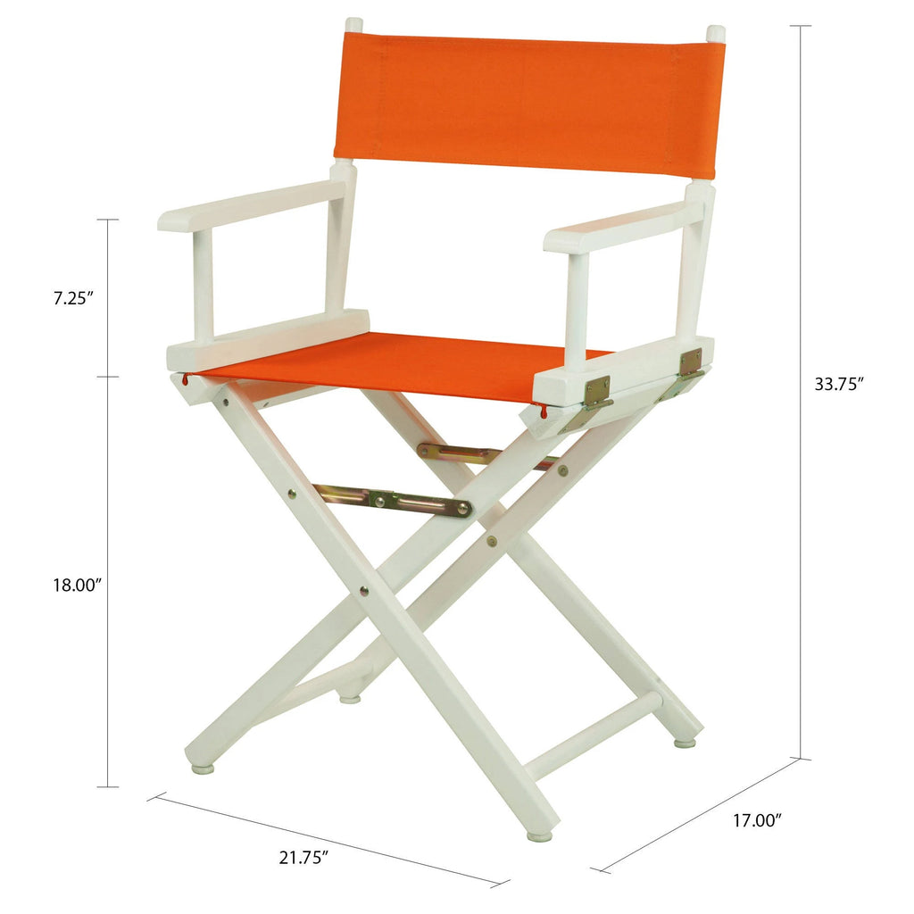 White Frame Lime Green Canvas Director's Chair C73048
