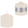 3 x 3 Domed Top Unscented Pillar Candle in Shrink Wrap Ivory Case Pack 48 Q45314