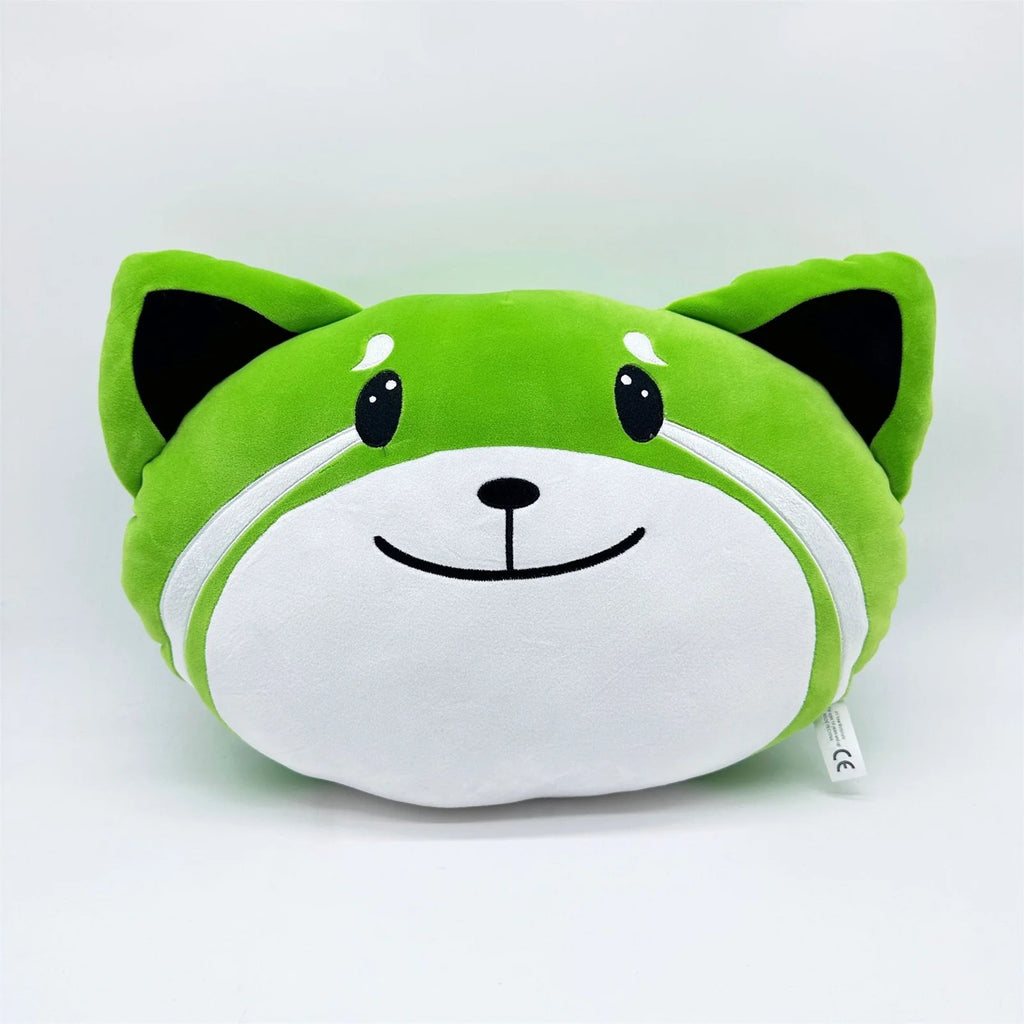 Green Foxes Plush Stuffed Animal Pillow B343