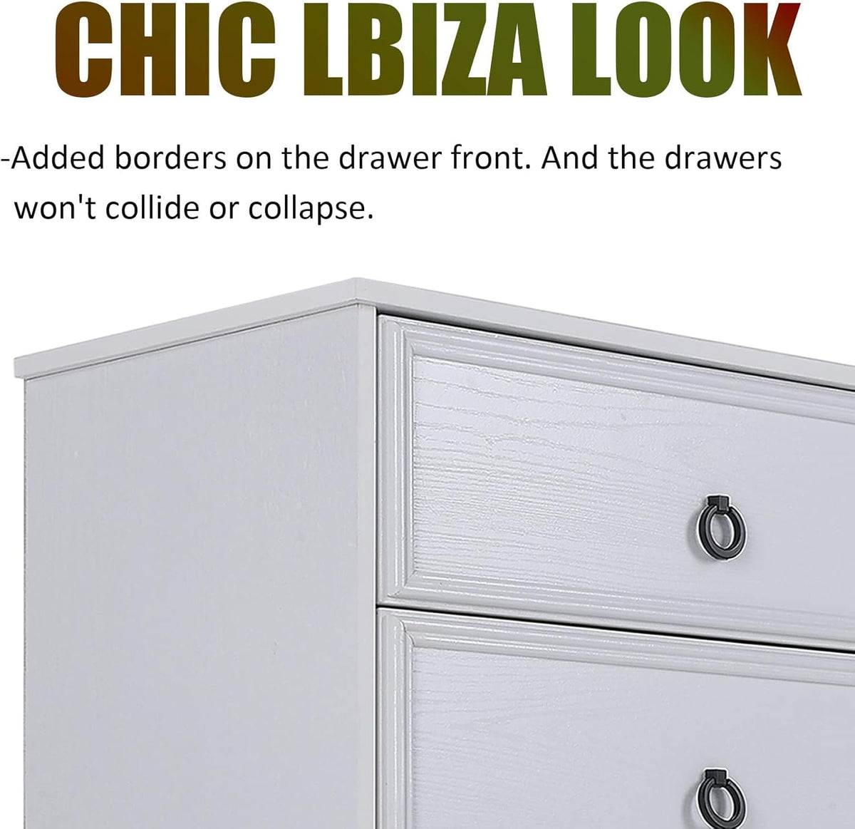 White 6 Drawer Dresser Q33345