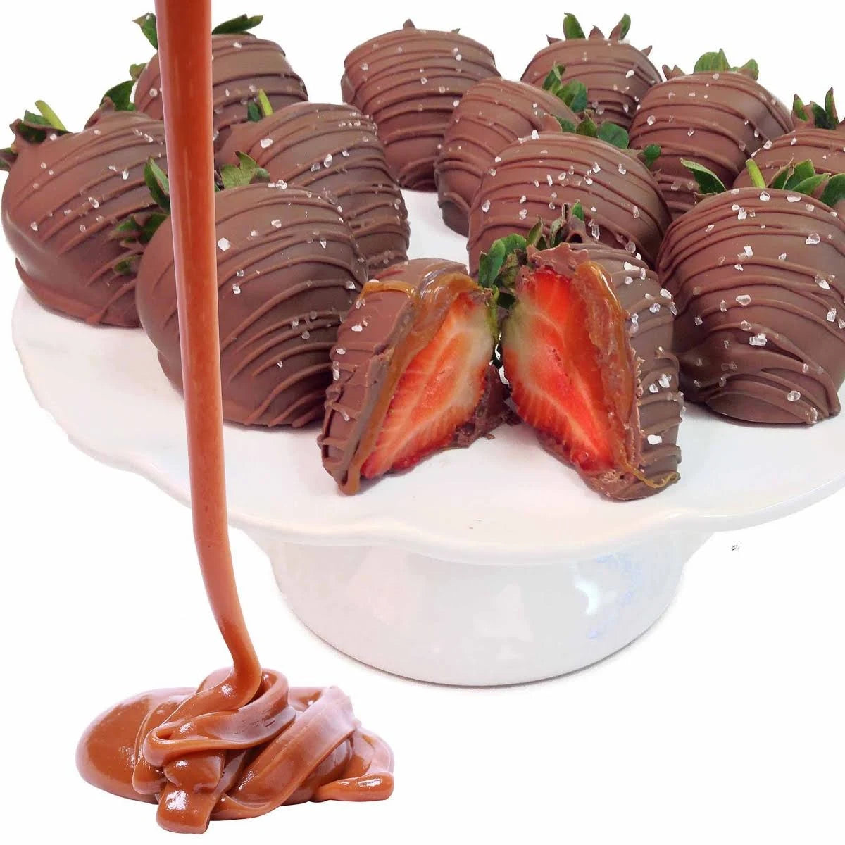 12-pc. Sea Salt Caramel Covered Strawberries J8975