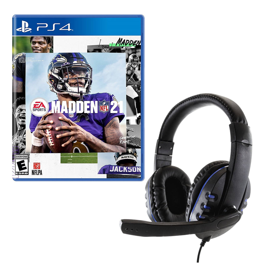 Madden 21 Game for PlayStation with Universal Headset Q158