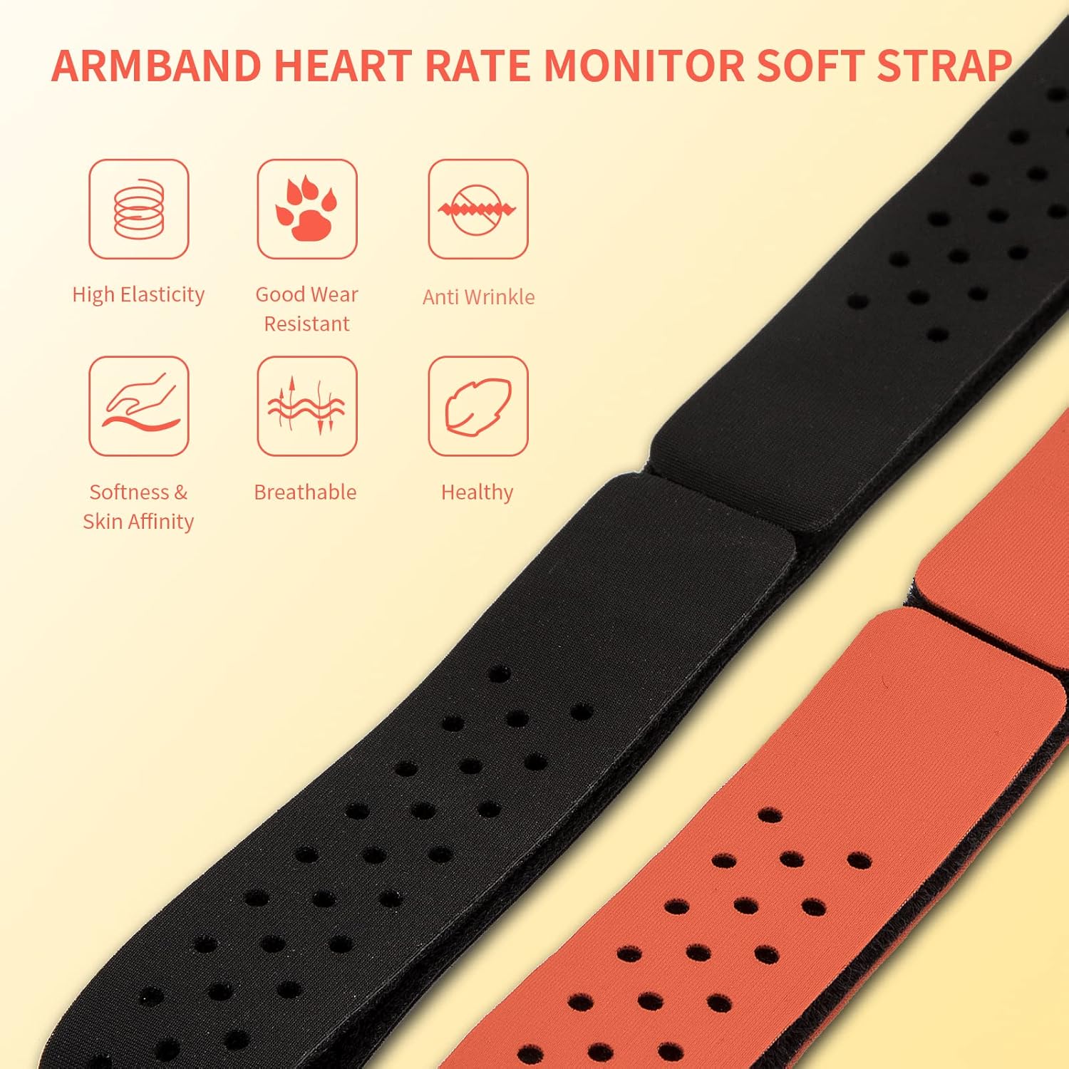 Armband Heart Rate Monitor Replacement Strap, Pack of 2 A16868
