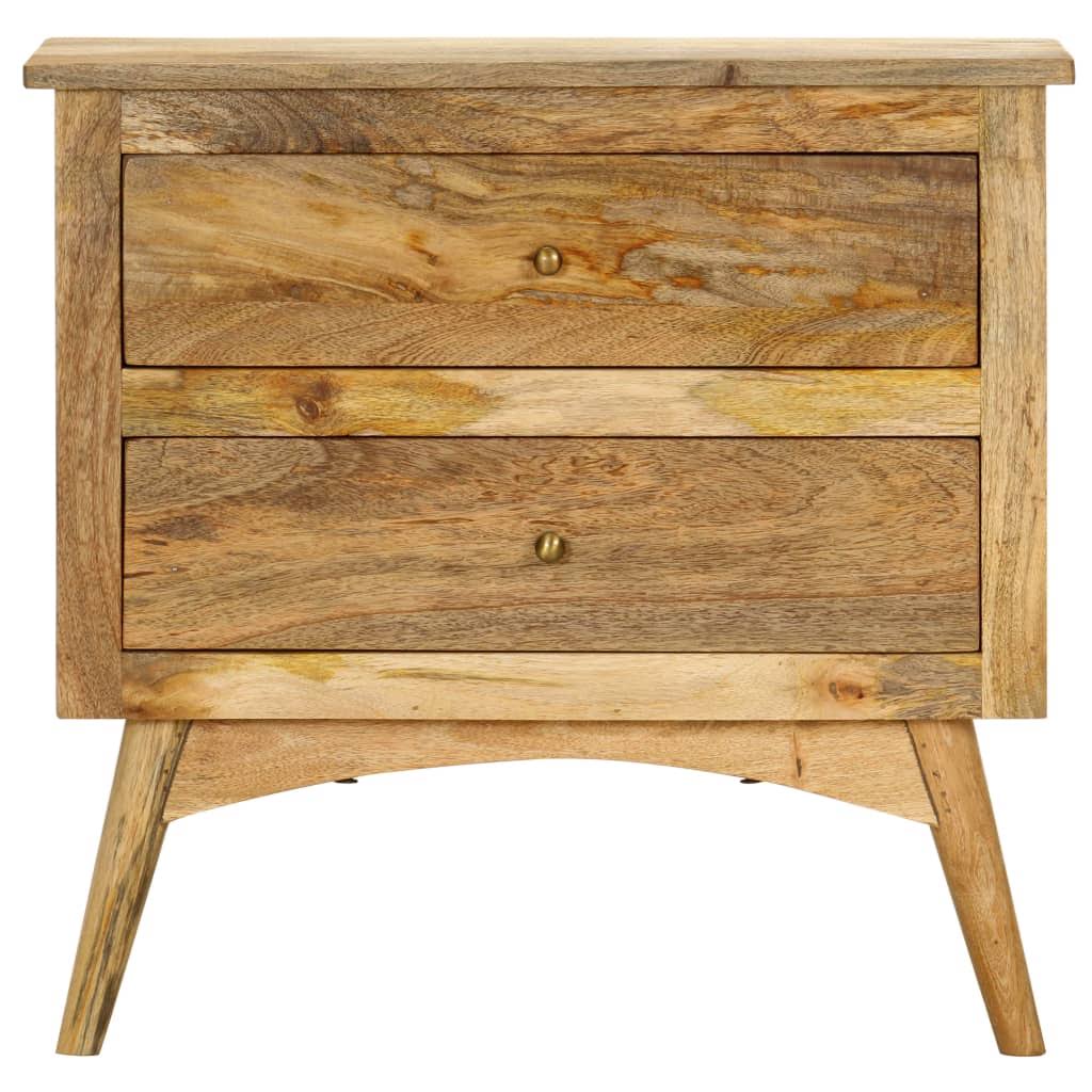 Solid Mango Wood Bedside Cabinet Y509