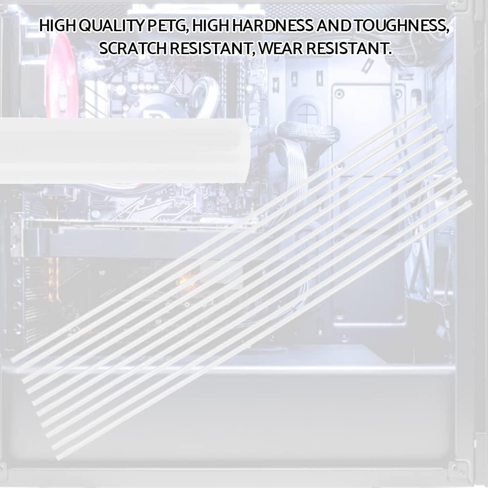 Transparent 10pcs PETG Water Cooling Tube C736