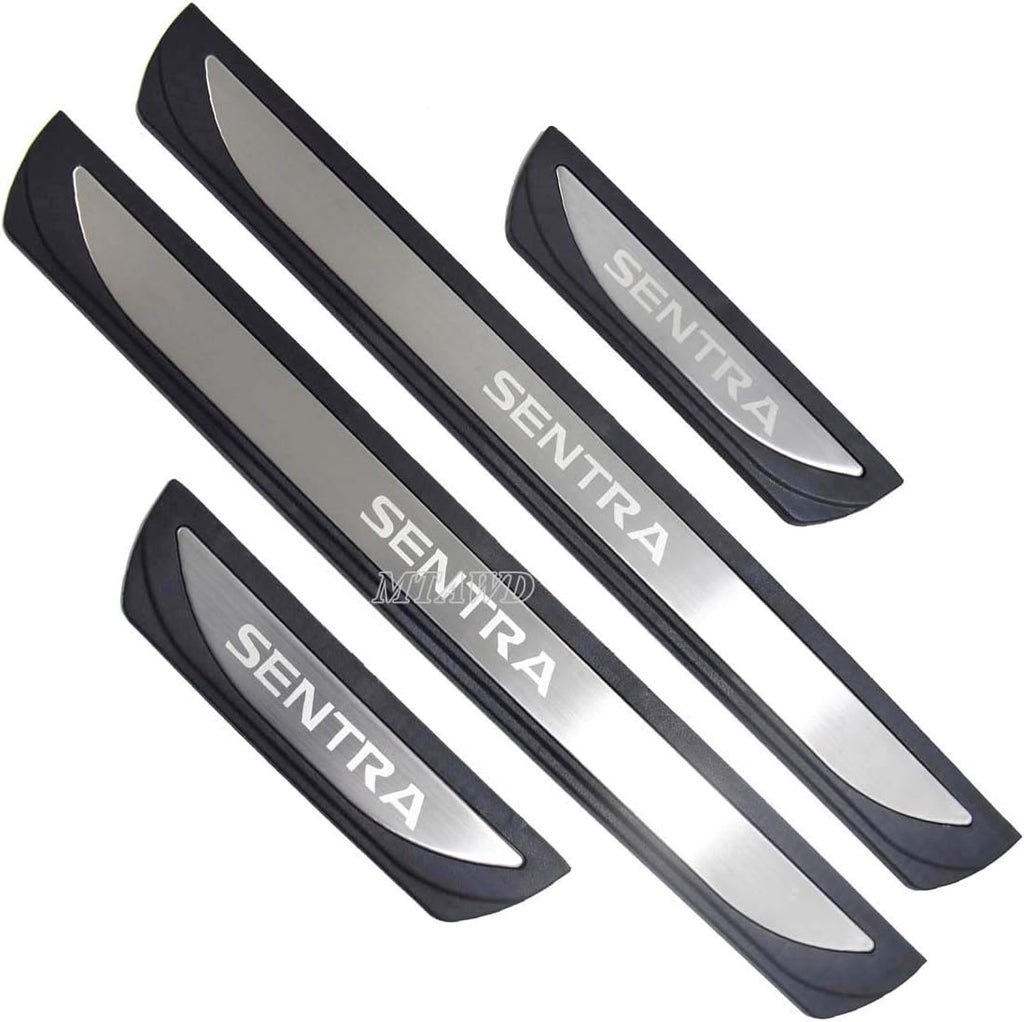 Stainless Car Door Sill Scuff Plate Protectors Trim Pack of 2 A79707