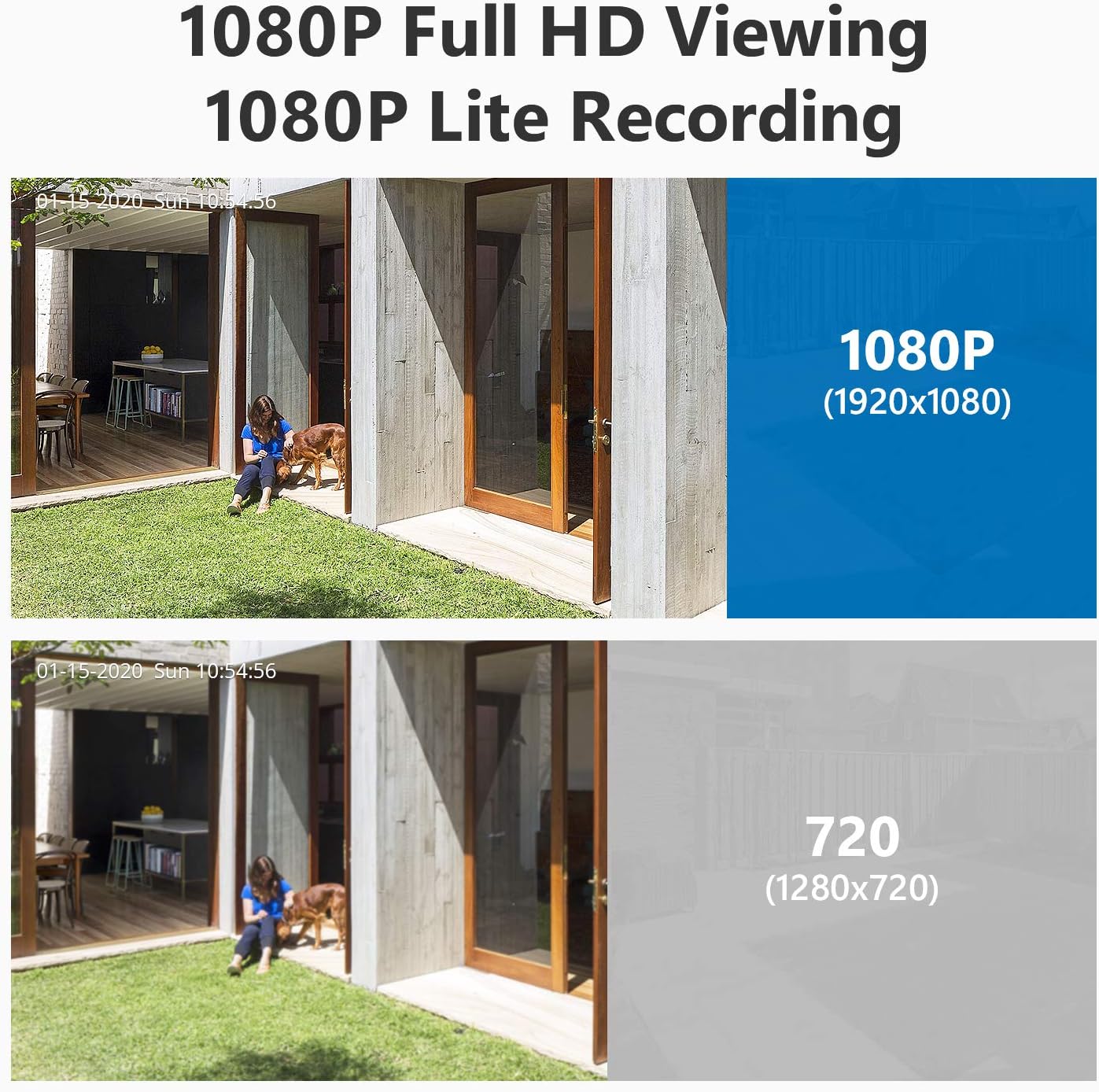 8CH 1080N Wired CCTV Camera System with 4 x 1080P Weatherproof Cameras M215809