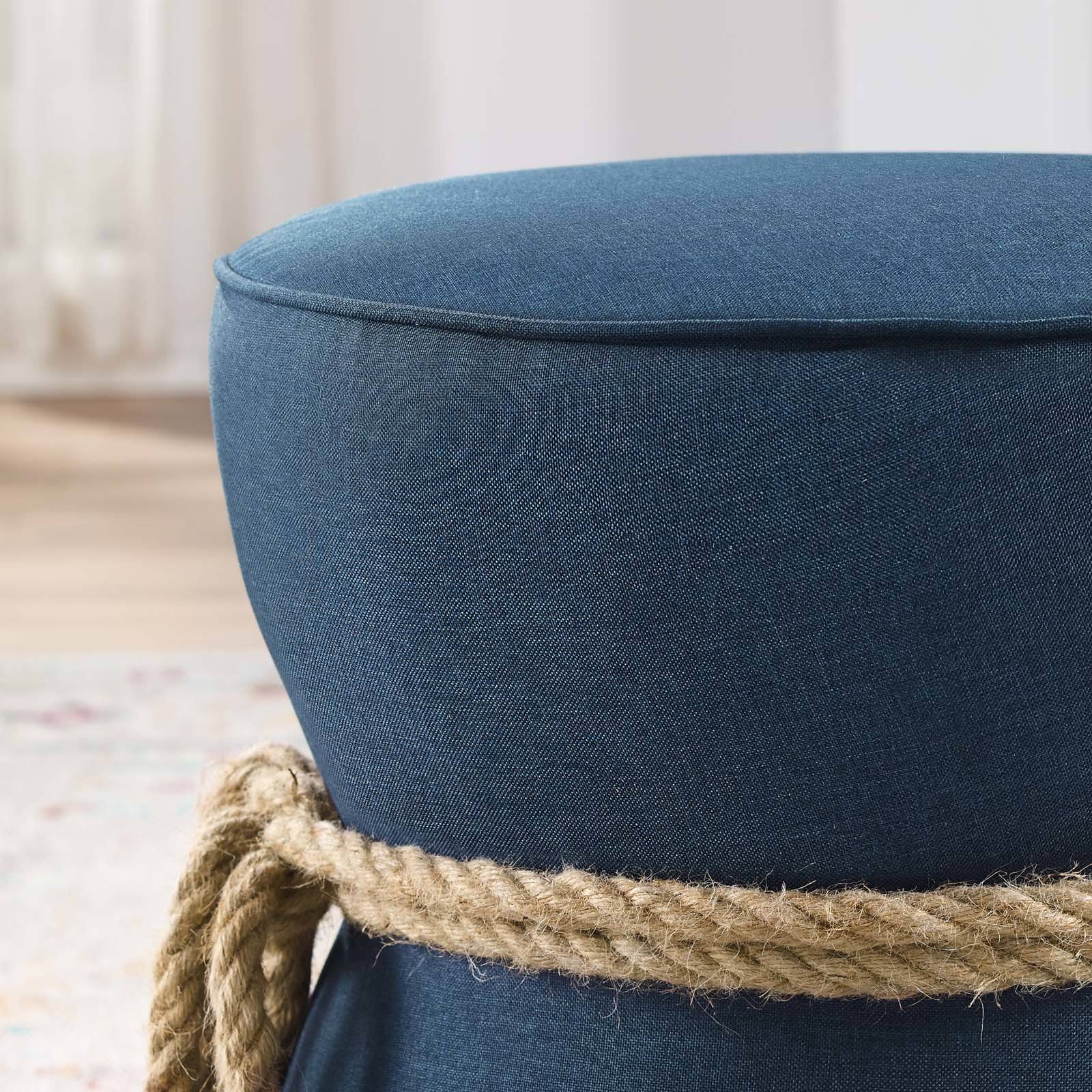 Red Fabric Ottoman P27635