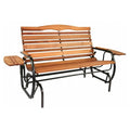 71 in. x 30 in. x 37 in. Wood Glider with Tray L26137