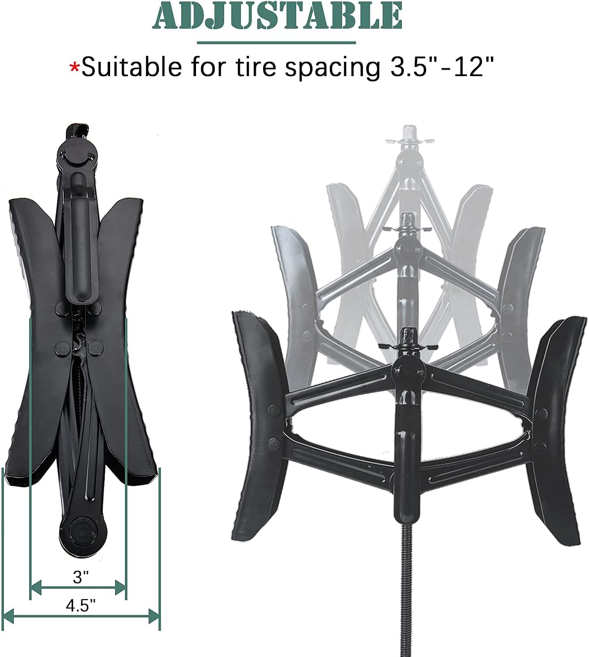 X Shaped Wheel Chock Stabilizers for RV Travel Trailer, Scissor 2 Sets with Accessories Pack of 2 R3438