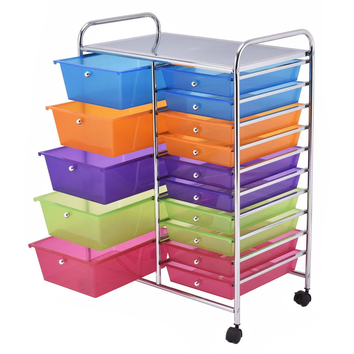 15 Drawers Rolling Storage Cart Organizer J152553