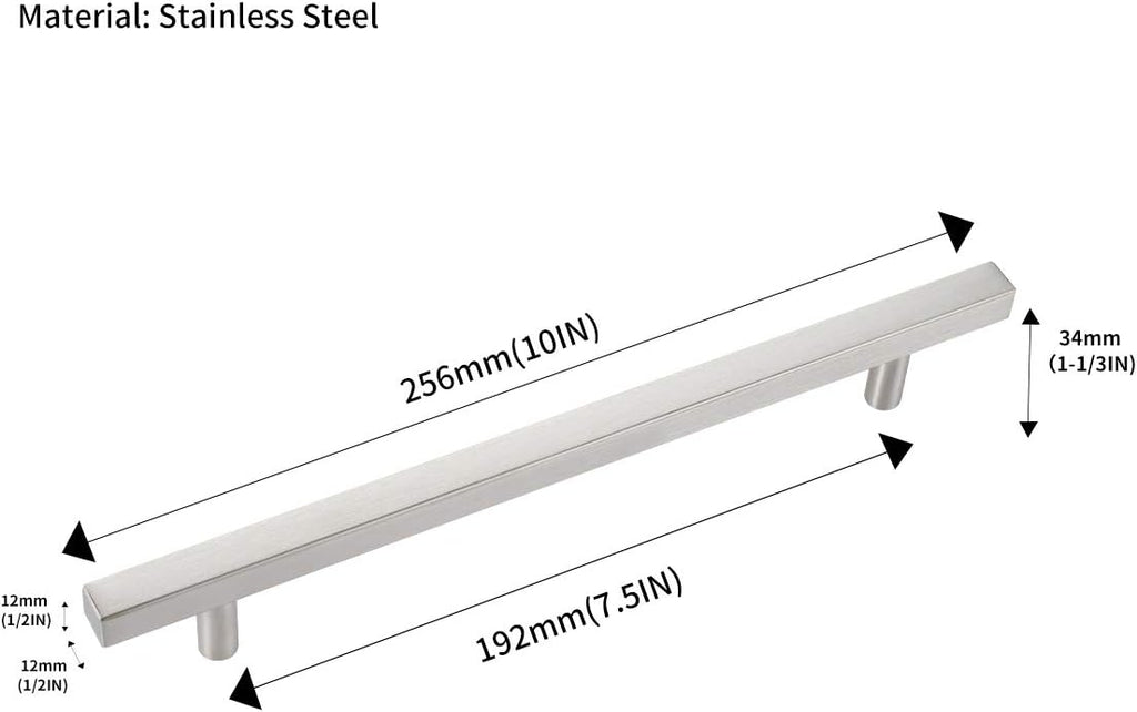 Satin Nickel 50 Pack Kitchen Cabinet Pulls D7196
