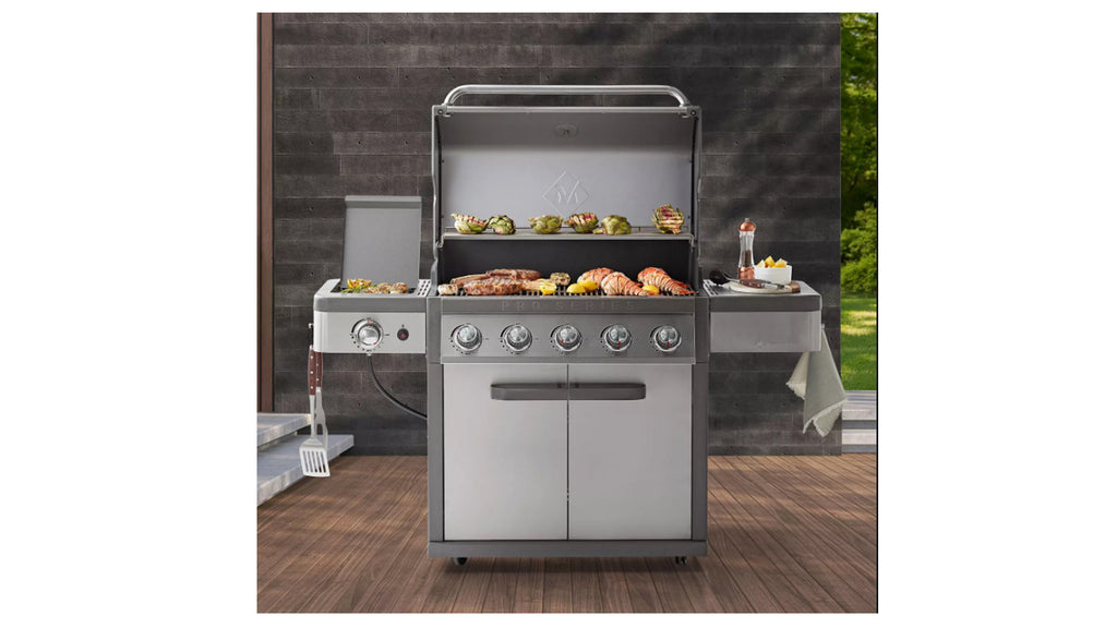 5-Burner Gas Grill Stainless Steel B898169