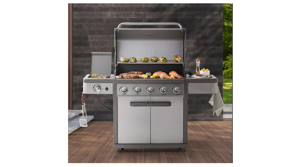 5-Burner Gas Grill Stainless Steel B898169