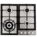 24 in. Stainless Steel Drop-In Gas Cooktop with 4 Burners B3959