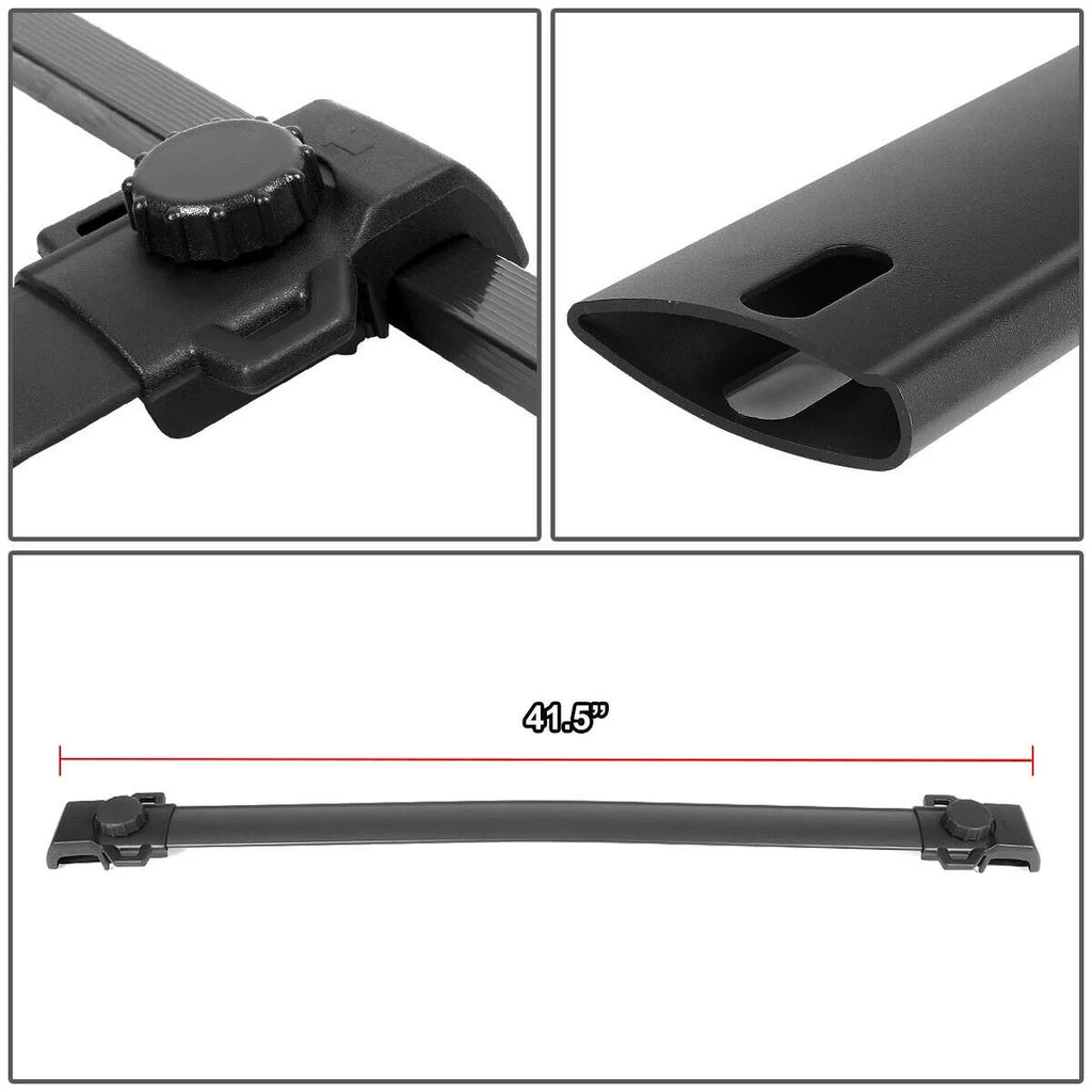 Pair OE Style Roof Rack Top Rail Aluminum Cross Bar E286018