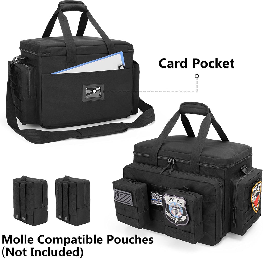 Black Patrol Bag with Padded Laptop Layer L995