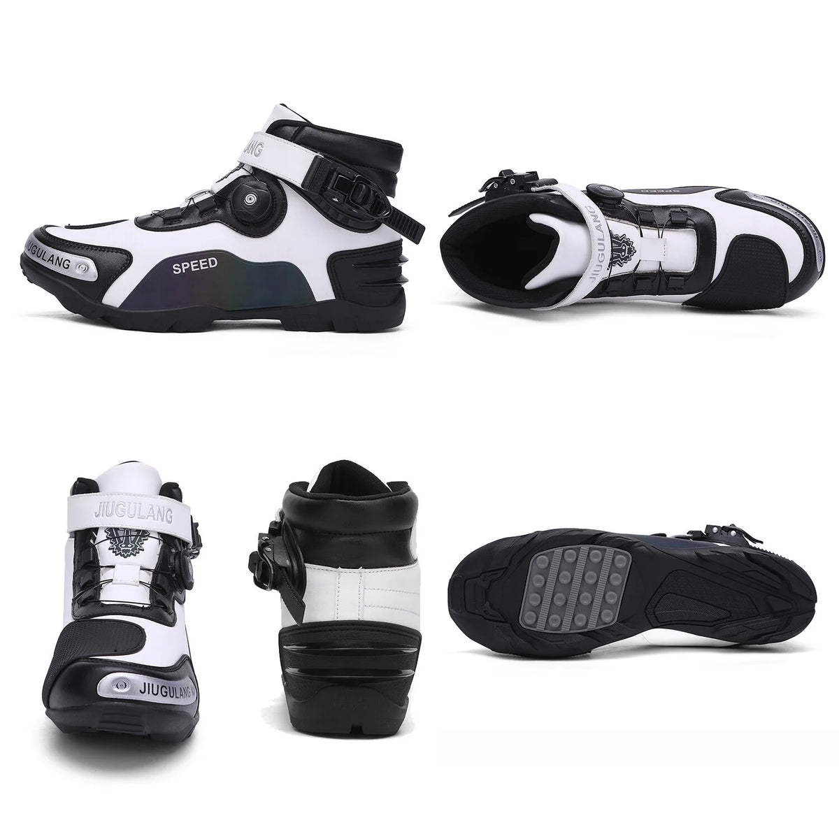Men Motorcycle Shoes Anti-Slip Boots M307