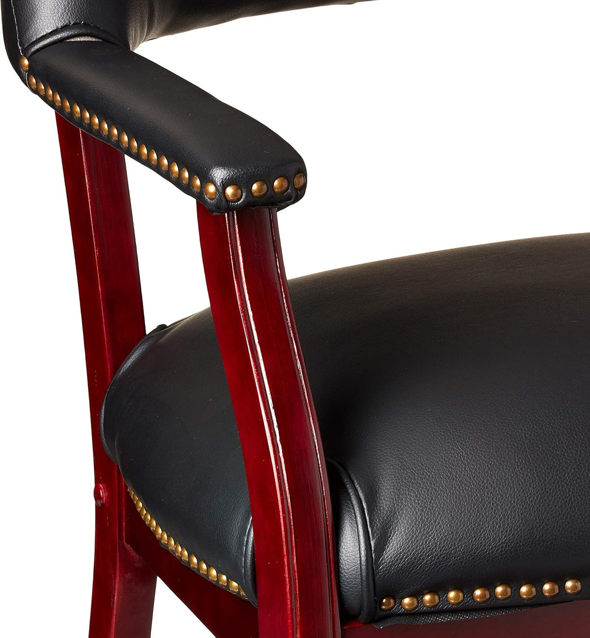 Black Vinyl Captain’s Chair B40454