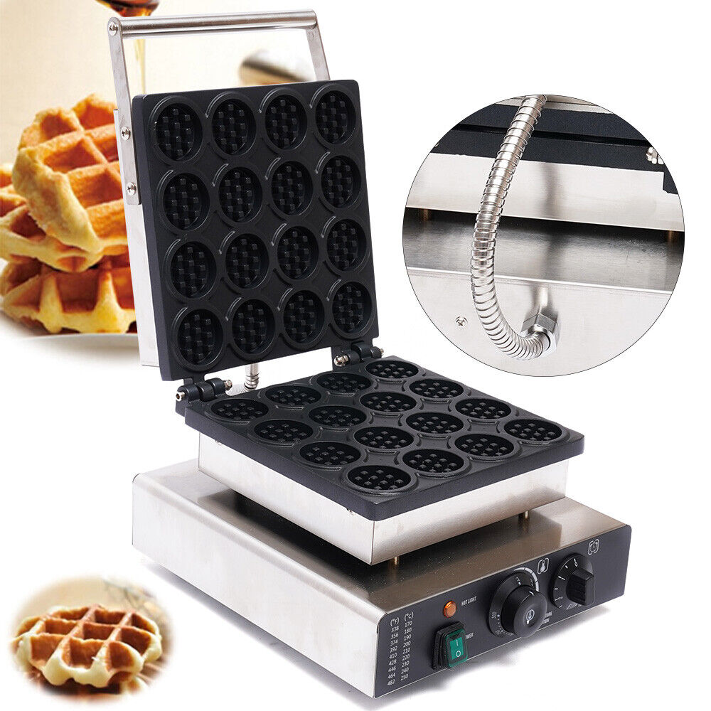Small Round Nonstick Belgian Waffle Baker I63426