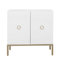 White and Gold Door Cabinet Z8864