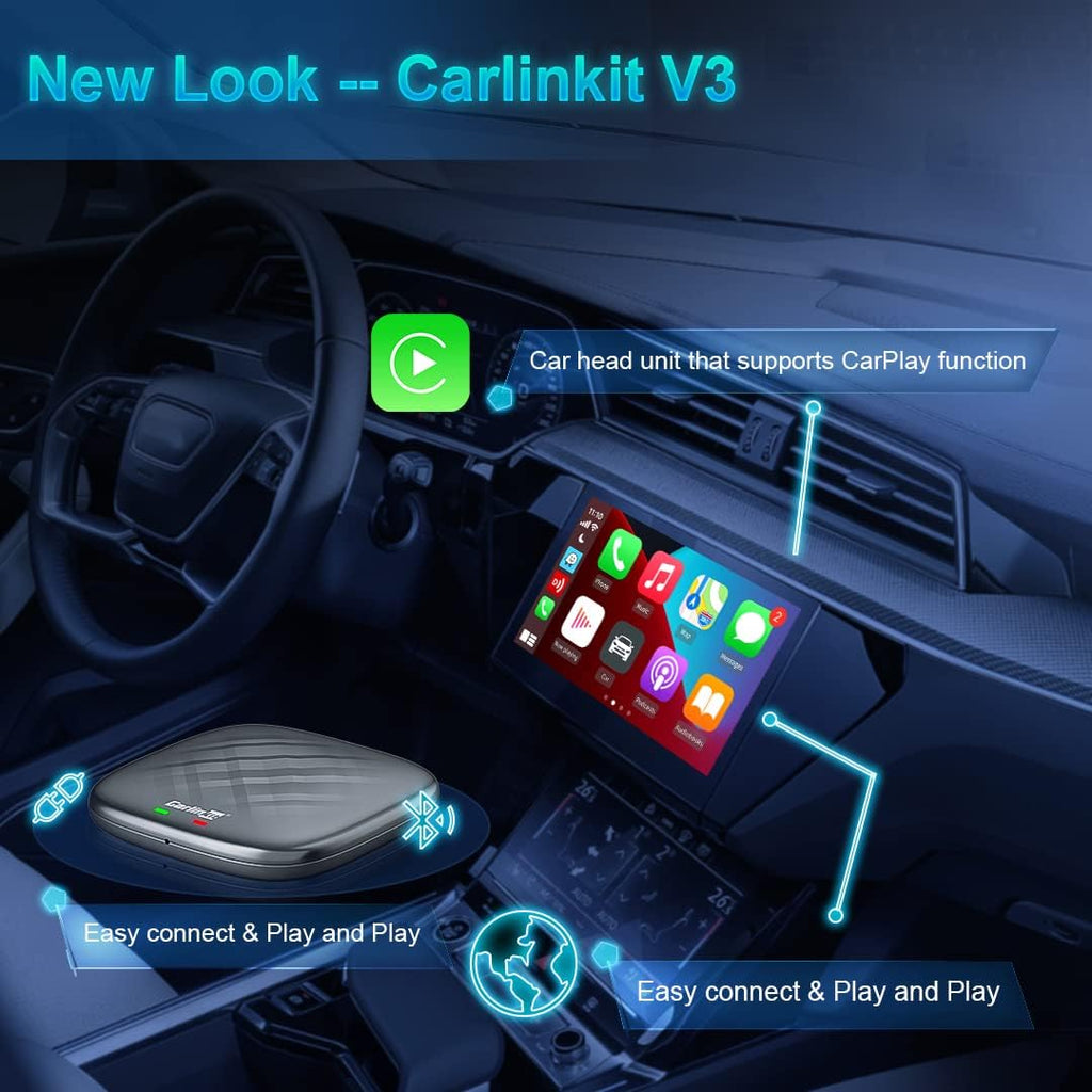 Wireless CarPlay & Wireless Android Auto Car Adapter Q521