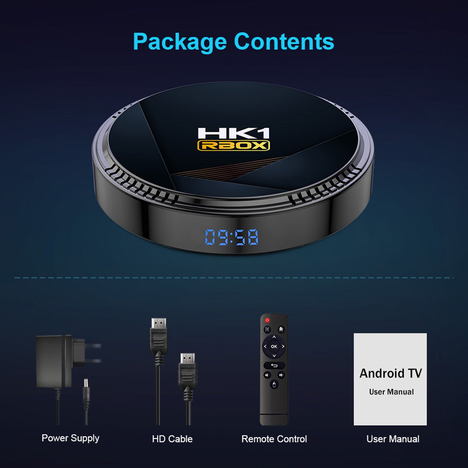 4K Smart TV Box with WiFi6 BT5.0 Y8272