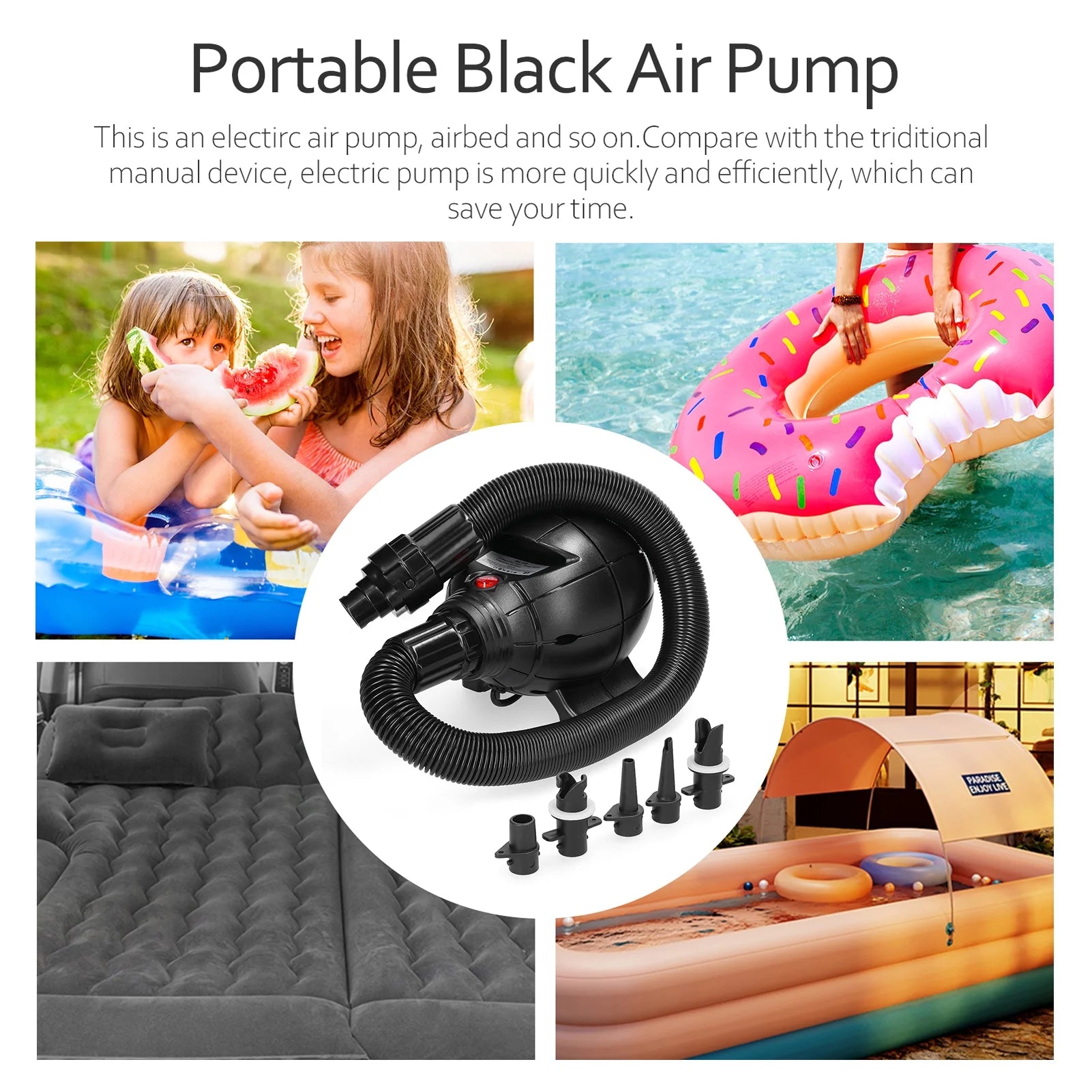 800W Electric Air Pump Inflator D313