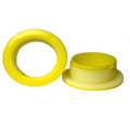 50 Pairs 3 inch Plastic Dispenser Yellow Color Spinner for Stretch Wrap Film L79795