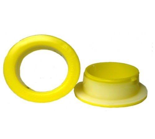 50 Pairs 3 inch Plastic Dispenser Yellow Color Spinner for Stretch Wrap Film L79795
