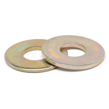 7/8 inch Grade 8 Flat Washer USS Pattern Medium Carbon Steel Yellow Zinc Plated Pk 25 B579