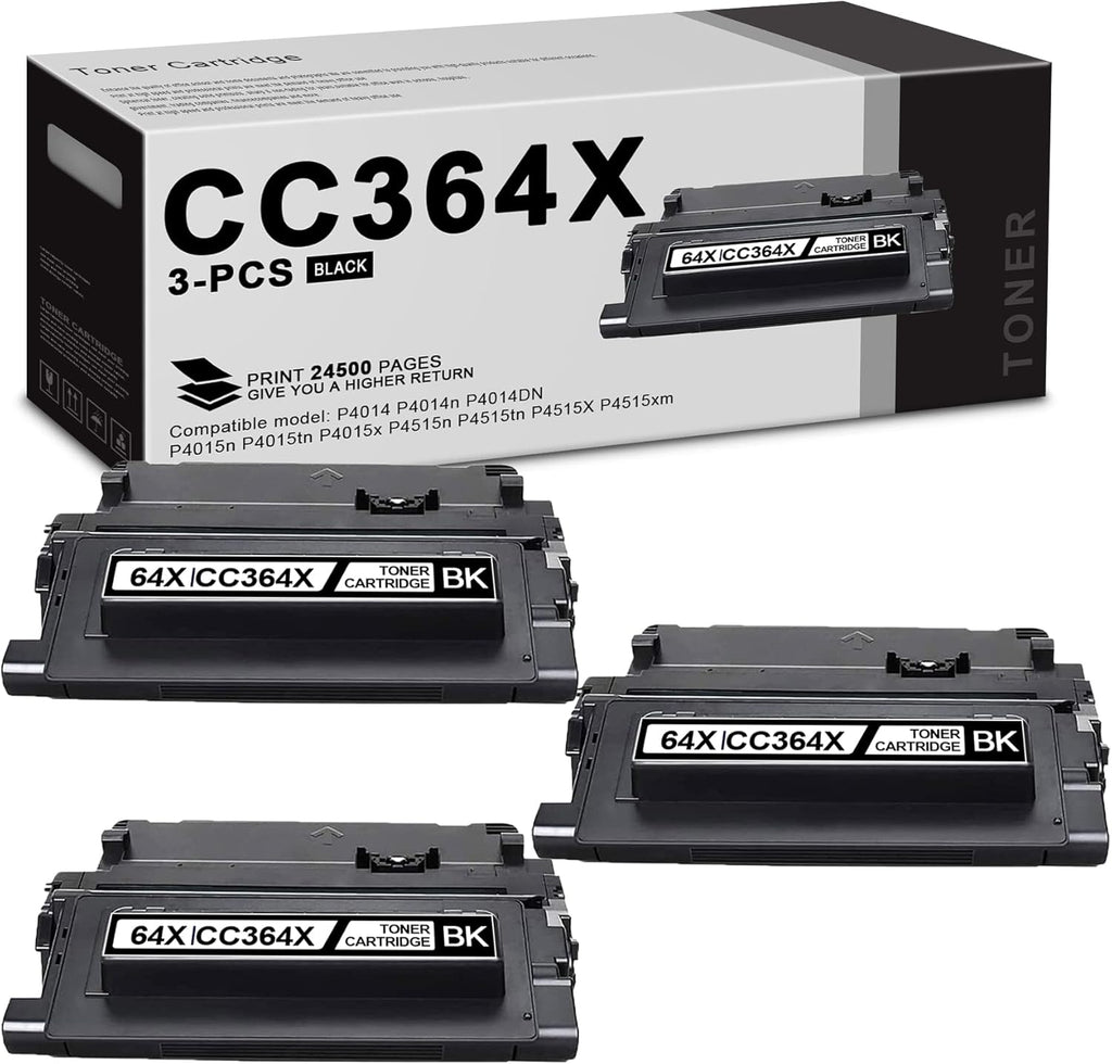 3 Pack Black Toner Cartridge for HP Printers L8418