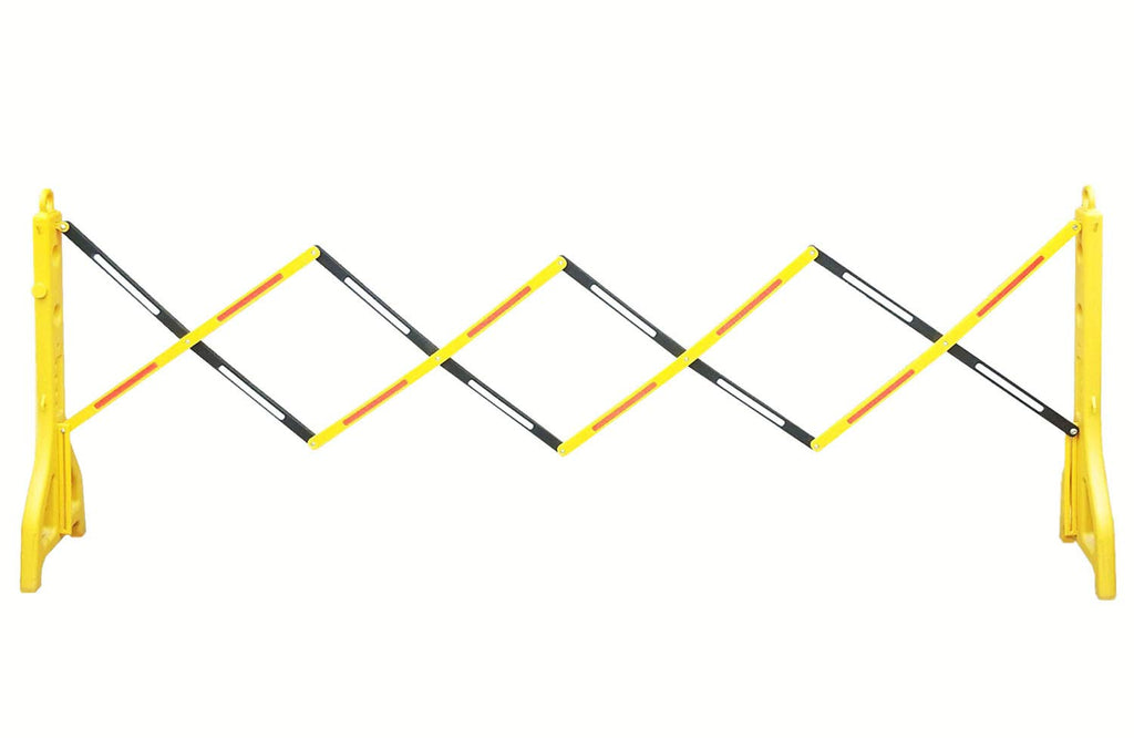 Expandable Mobile Barricade with 13 feet Yellow Plastic Barrier Chain C91207