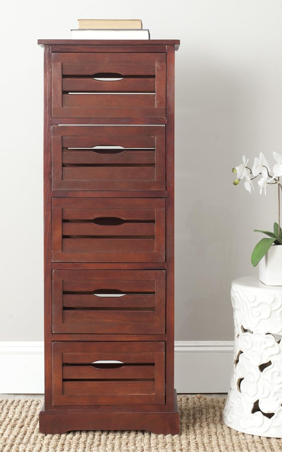 Cherry 5-Drawer Cabinet W9425