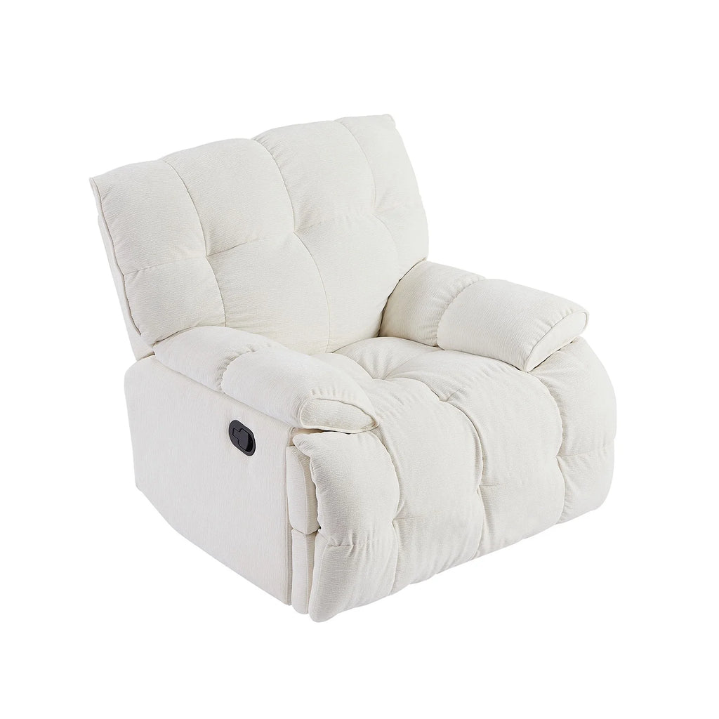 Cream Fabric Reclining Chair P32868
