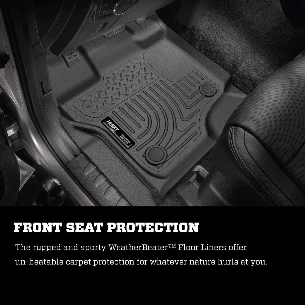 Black Front & 2nd Seat Floor Liners 3 Pcs U3311