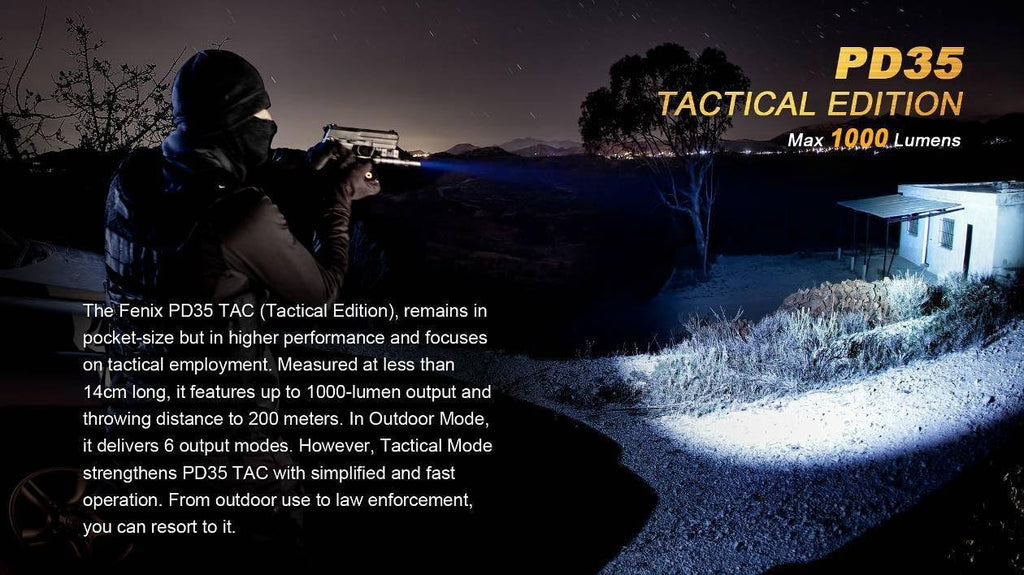 Tactical Flashlight with Two CR123A Lithium Batteries P62897