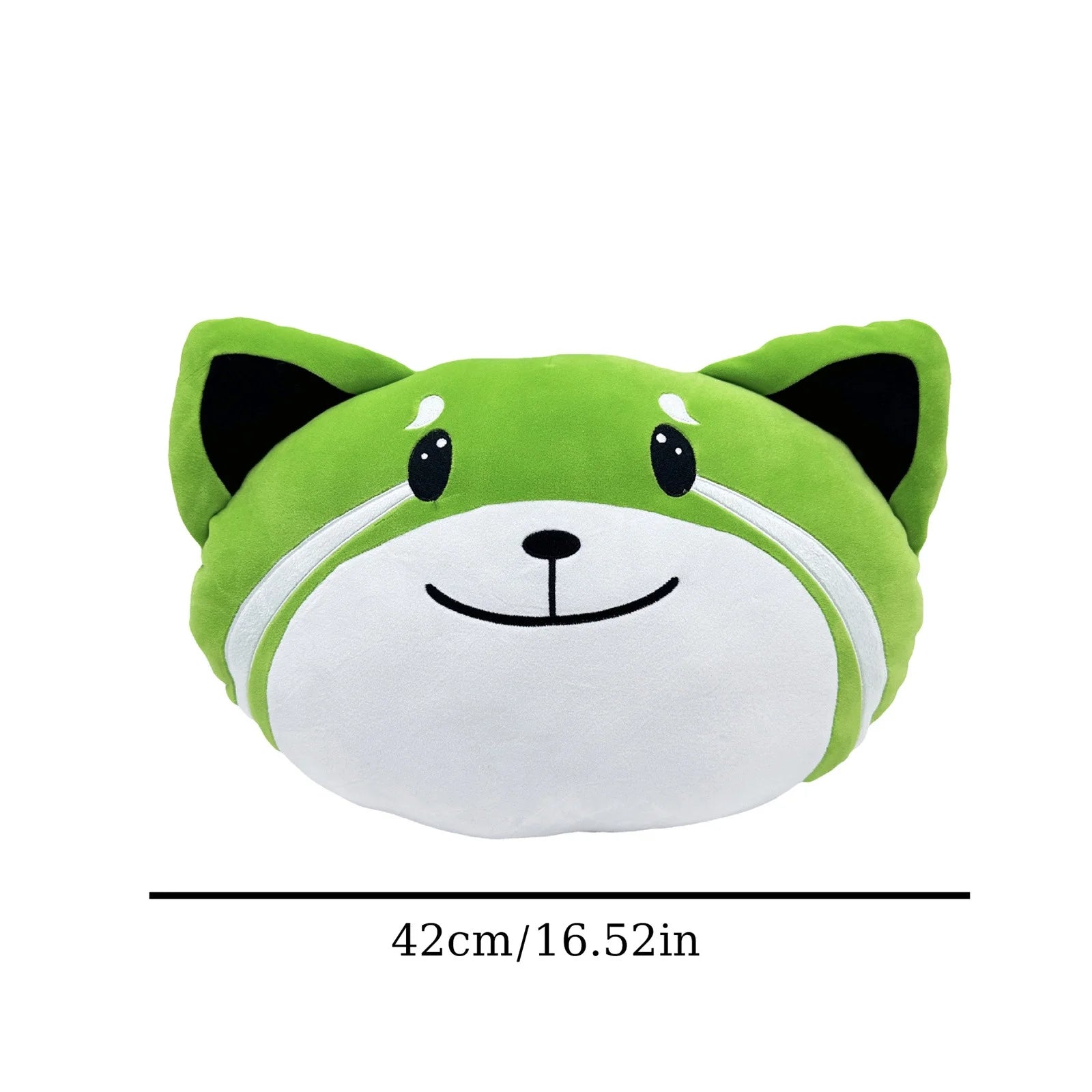 Green Foxes Plush Stuffed Animal Pillow B343