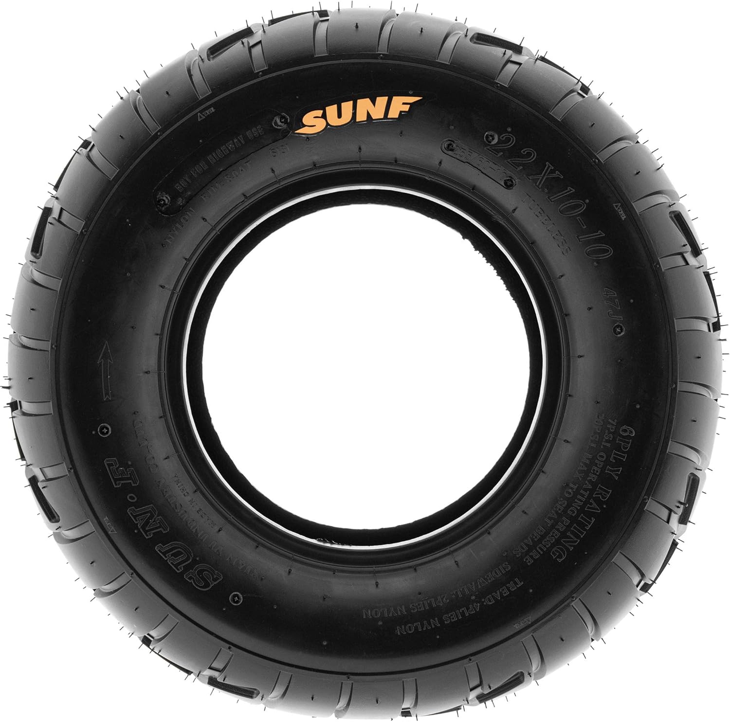225/45-10 6 PR Tubeless ATV UTV Tire Pack of 2 V89601