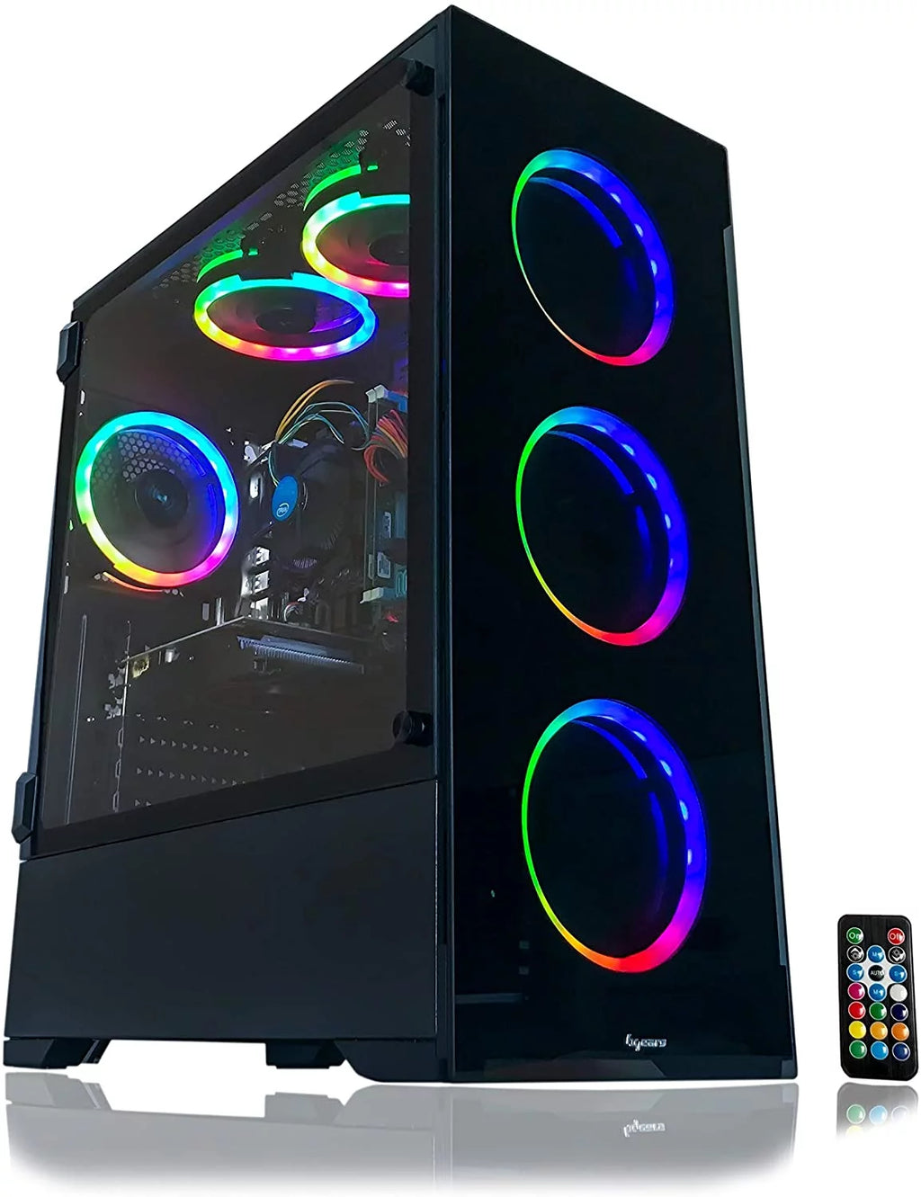 Gaming PC Desktop Computer Intel 3.70GHZ 16GB Ram 512GB SSD RX 580 8GB WINDOWS 11 RGB W32431