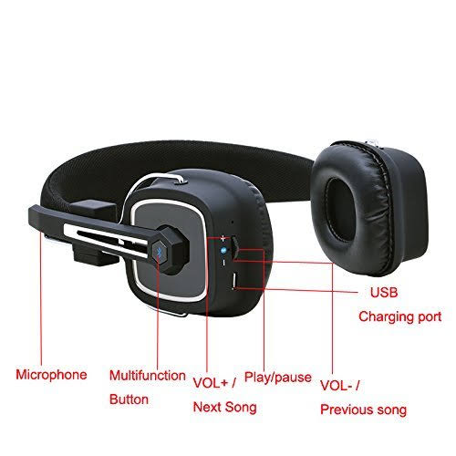 Trucker Bluetooth Headset with Noise Canceling Microphone F1700