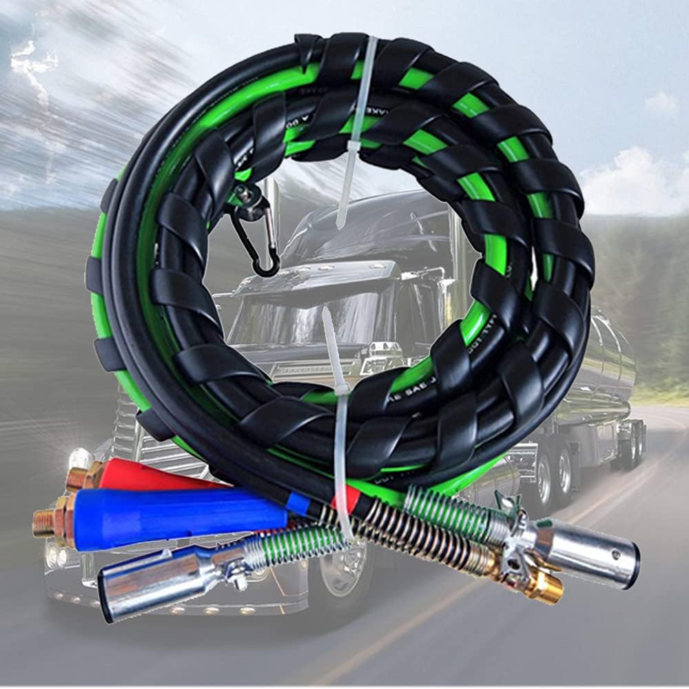 12 Ft 3-in-One Rubber Wrap Set Air Hose Electrical Cable Wrap J602