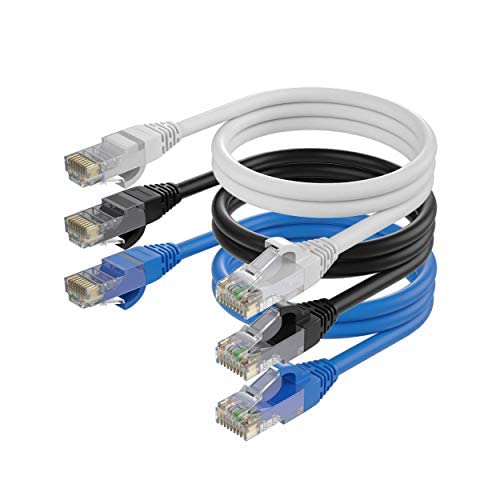 Cat6 Ethernet Cable 1.5 Ft 3 Pack Y2147