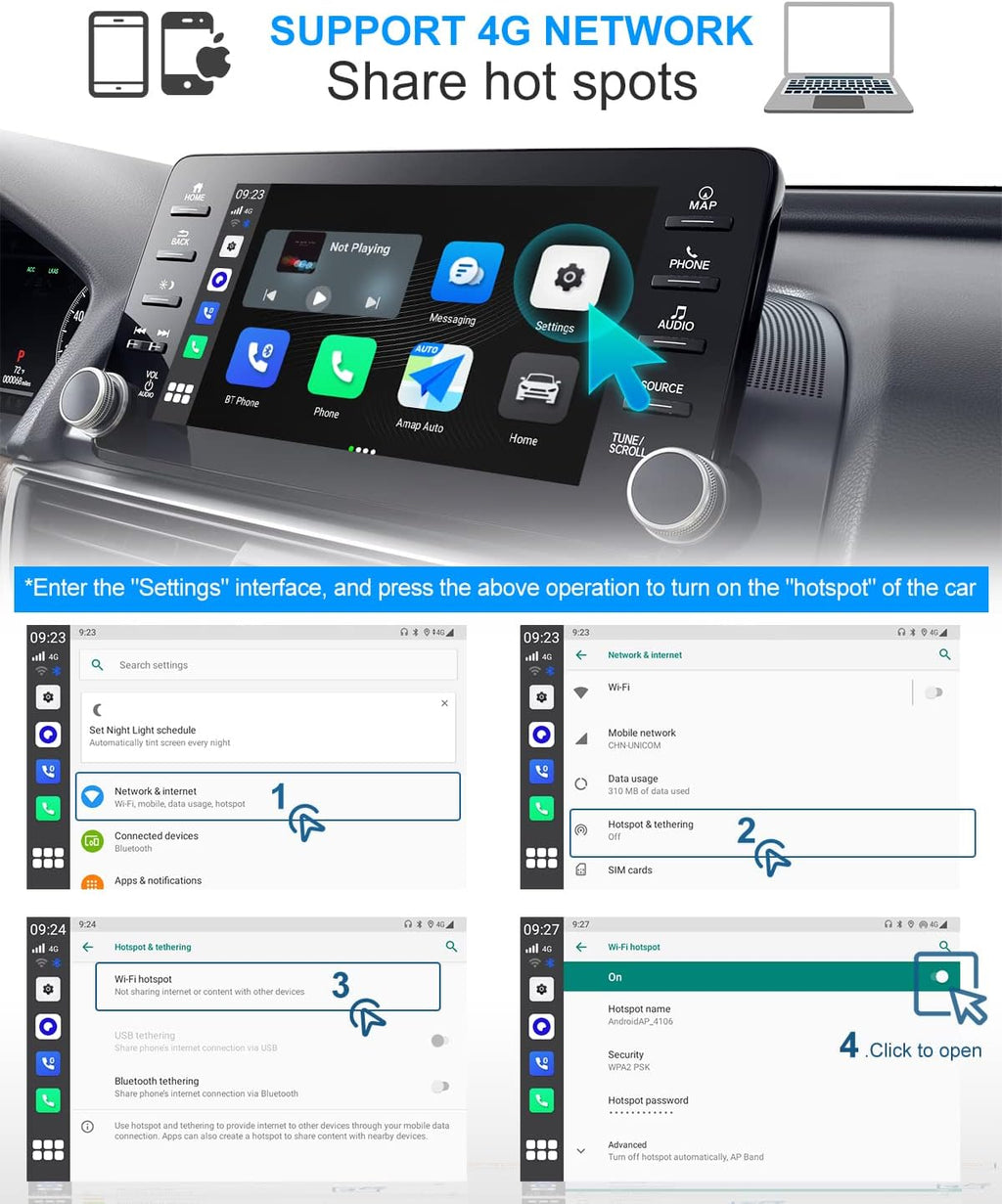 Wireless CarPlay & Wireless Android Auto Car Adapter Q521